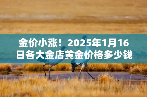 金价小涨！2025年1月16日各大金店黄金价格多少钱一克？