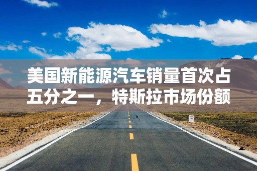 美国新能源汽车销量首次占五分之一，特斯拉市场份额下滑