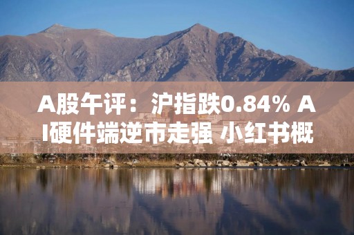 A股午评：沪指跌0.84% AI硬件端逆市走强 小红书概念持续调整