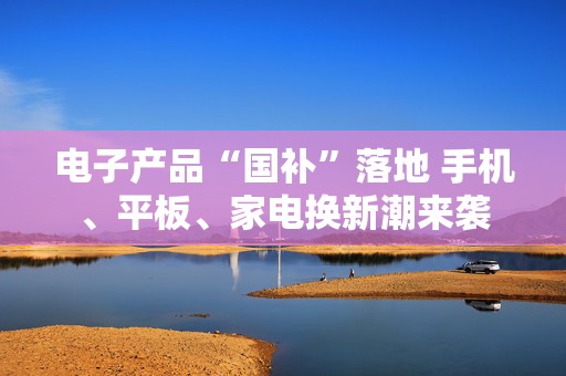 电子产品“国补”落地 手机、平板、家电换新潮来袭