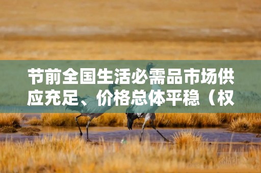 节前全国生活必需品市场供应充足、价格总体平稳（权威发布）