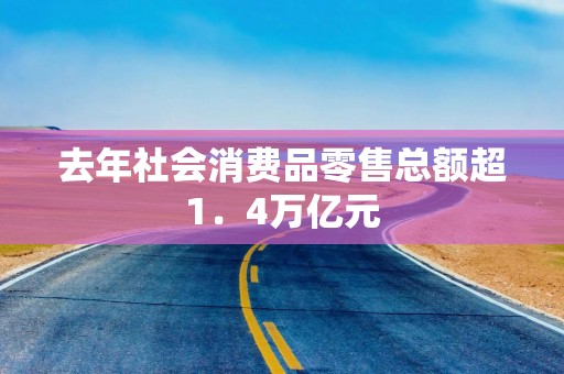 去年社会消费品零售总额超1．4万亿元