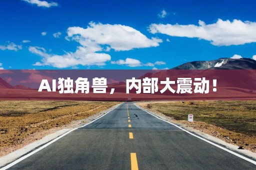 AI独角兽，内部大震动！