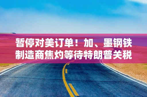 暂停对美订单！加、墨钢铁制造商焦灼等待特朗普关税决定