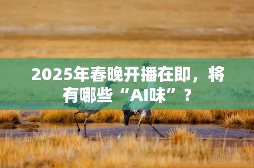 2025年春晚开播在即，将有哪些“AI味”？