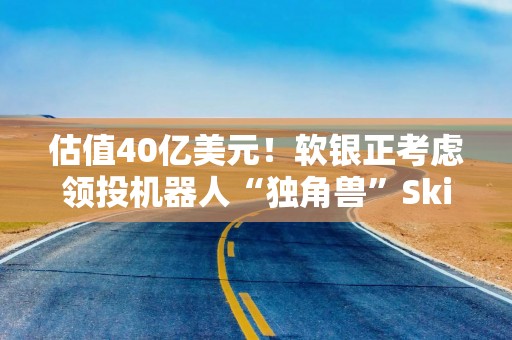估值40亿美元！软银正考虑领投机器人“独角兽”Skild AI