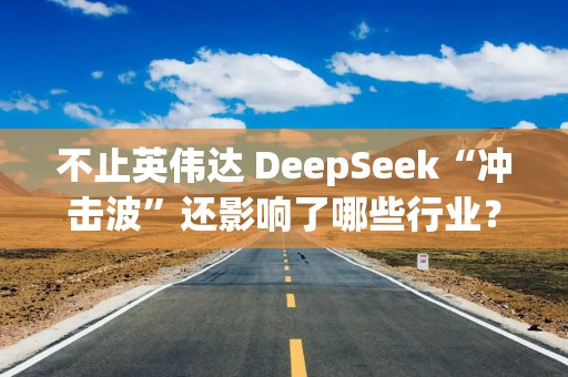 不止英伟达 DeepSeek“冲击波”还影响了哪些行业？