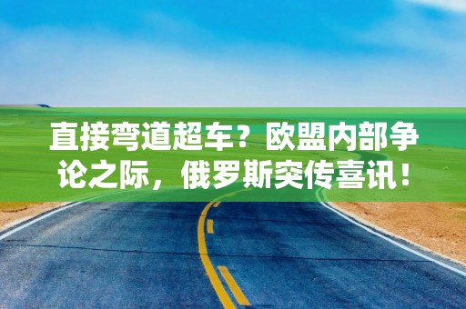 直接弯道超车？欧盟内部争论之际，俄罗斯突传喜讯！事关天然气