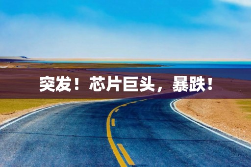 突发！芯片巨头，暴跌！