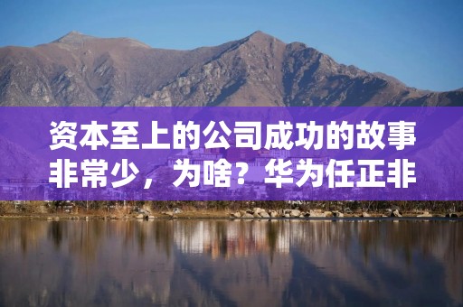 资本至上的公司成功的故事非常少，为啥？华为任正非一番话说透了
