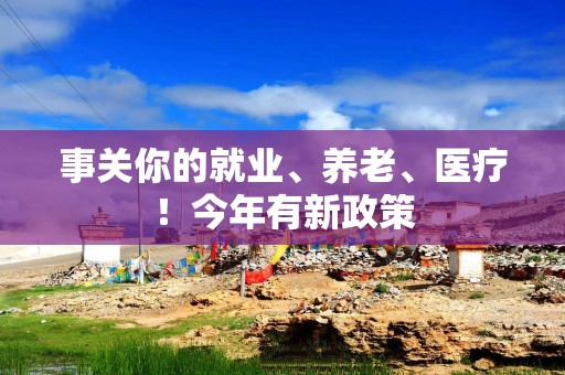 事关你的就业、养老、医疗！今年有新政策