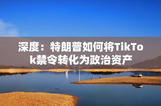 深度：特朗普如何将TikTok禁令转化为政治资产