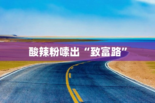 酸辣粉嗦出“致富路”