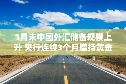 1月末中国外汇储备规模上升 央行连续3个月增持黄金