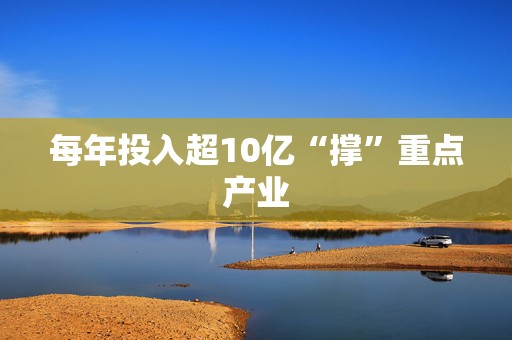 每年投入超10亿“撑”重点产业