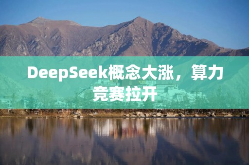 DeepSeek概念大涨，算力竞赛拉开