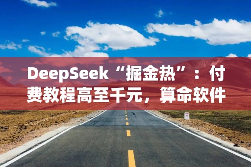 DeepSeek“掘金热”：付费教程高至千元，算命软件一周回本，专属鼠标日销百万