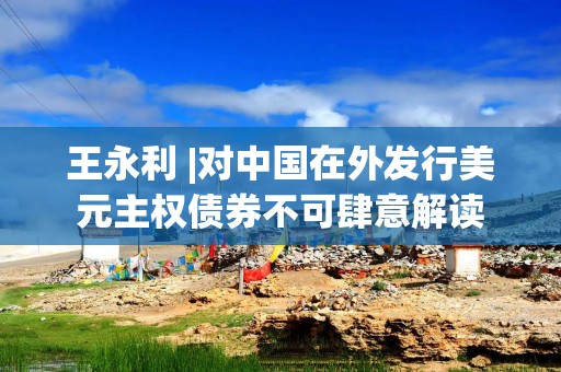王永利 |对中国在外发行美元主权债券不可肆意解读