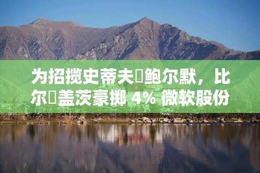 为招揽史蒂夫・鲍尔默，比尔・盖茨豪掷 4% 微软股份