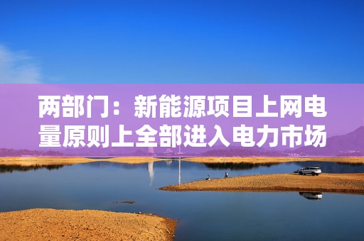 两部门：新能源项目上网电量原则上全部进入电力市场 上网电价通过市场交易形成