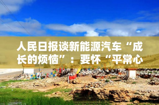 人民日报谈新能源汽车“成长的烦恼”：要怀“平常心”、有定力