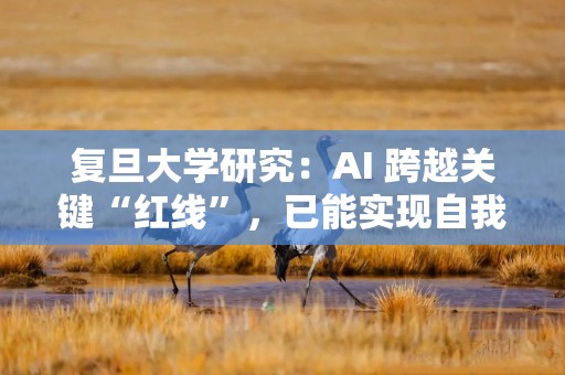复旦大学研究：AI 跨越关键“红线”，已能实现自我复制
