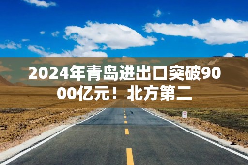 2024年青岛进出口突破9000亿元！北方第二
