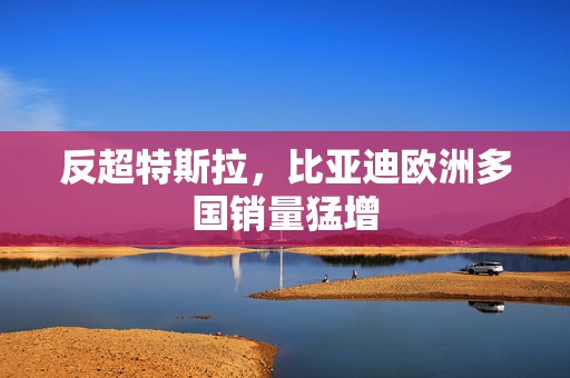 反超特斯拉，比亚迪欧洲多国销量猛增