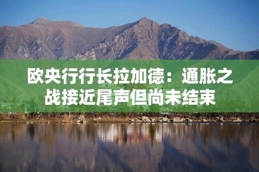 欧央行行长拉加德：通胀之战接近尾声但尚未结束