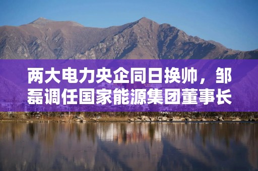 两大电力央企同日换帅，邹磊调任国家能源集团董事长