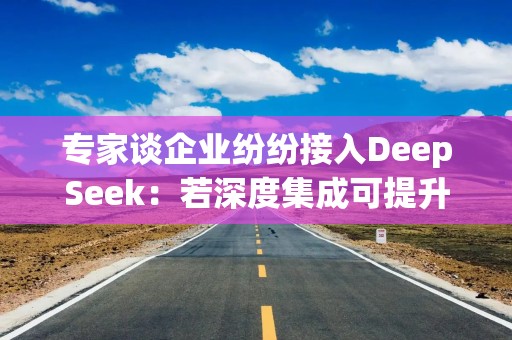 专家谈企业纷纷接入DeepSeek：若深度集成可提升技术