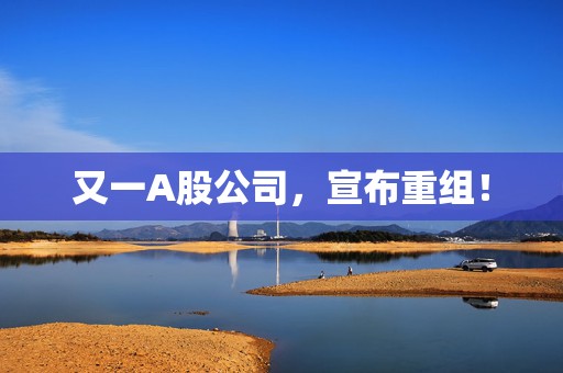 又一A股公司，宣布重组！
