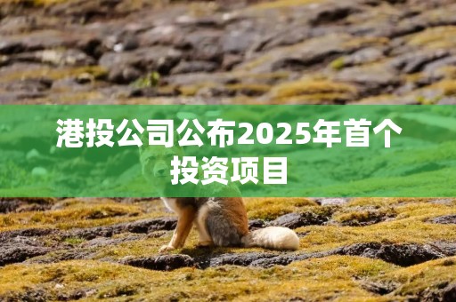 港投公司公布2025年首个投资项目