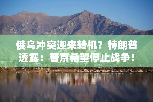 俄乌冲突迎来转机？特朗普透露：普京希望停止战争！
