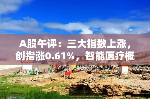 A股午评：三大指数上涨，创指涨0.61%，智能医疗概念强势！超3600股上涨，成交1.29万亿放量2374亿；机构解读