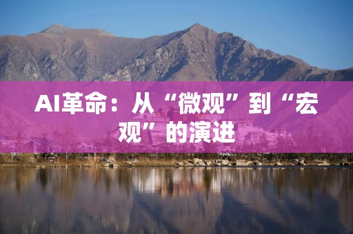 AI革命：从“微观”到“宏观”的演进
