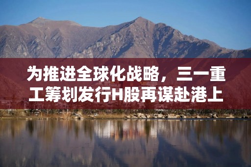 为推进全球化战略，三一重工筹划发行H股再谋赴港上市