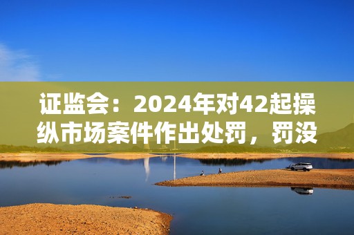 证监会：2024年对42起操纵市场案件作出处罚，罚没金额49.5亿元