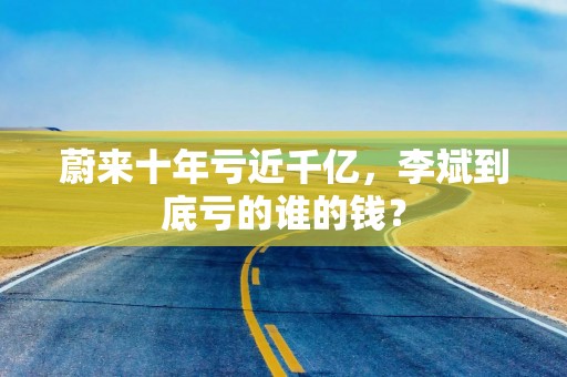 蔚来十年亏近千亿，李斌到底亏的谁的钱？