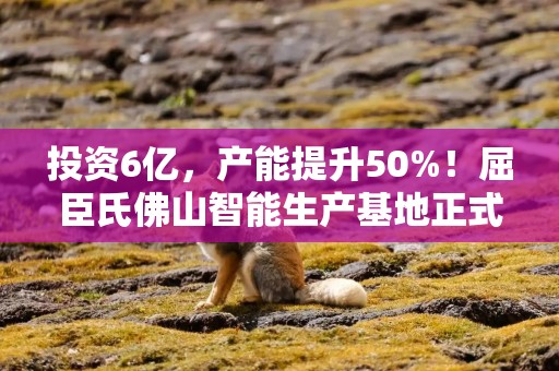 投资6亿，产能提升50%！屈臣氏佛山智能生产基地正式投产