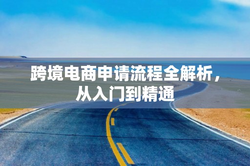 跨境电商申请流程全解析，从入门到精通