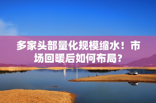 多家头部量化规模缩水！市场回暖后如何布局？