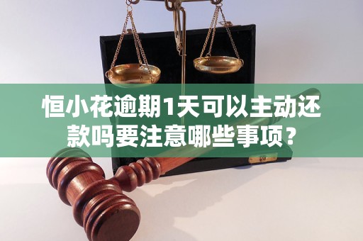 恒小花逾期1天可以主动还款吗要注意哪些事项？