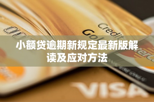小额贷逾期新规定最新版解读及应对方法