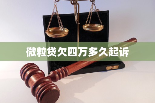 微粒贷欠四万多久起诉