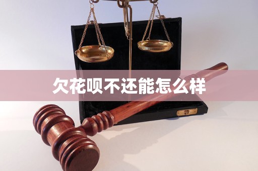 欠花呗不还能怎么样