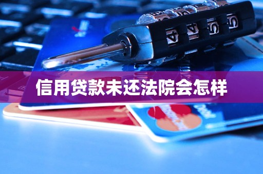 信用贷款未还法院会怎样