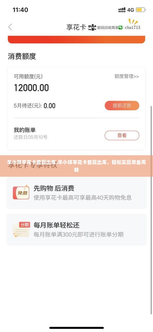 羊小咩享花卡套现出库,羊小咩享花卡套现出库，轻松实现资金周转