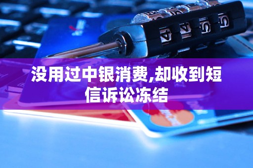 没用过中银消费,却收到短信诉讼冻结