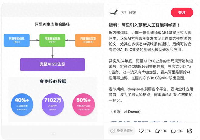 传阿里引入顶级人工智能科学家，打响新年AI To C赛道第一枪